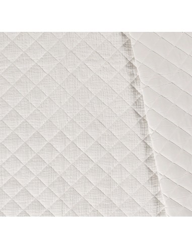 Muselina matlasata - alb optic